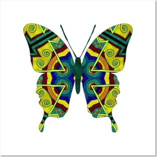 Tribal Butterfly Posters and Art